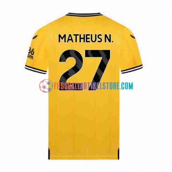 Wolverhampton Wanderers Heimausrüstung Matheus Nunes 27 2023-2024 Herren Trikot S/S