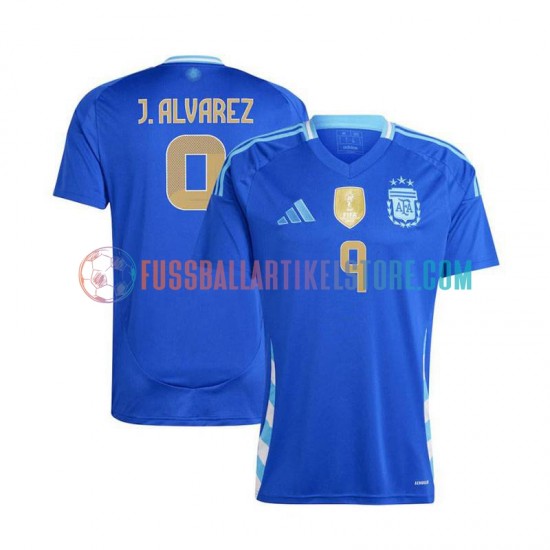 Argentinien Auswärtsausrüstung Julian Alvarez 9 Copa America 2024 Herren Trikot S/S