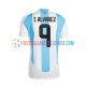 Argentinien Heimausrüstung Julian Alvarez 9 Copa America 2024 Herren Trikot S/S