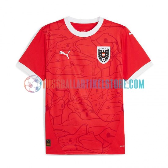 Österreich Heimausrüstung Euro 2024 Herren Trikot Rot S/S