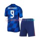 Kroatien Auswärtsausrüstung Andrej Kramaric 9 Euro 2024 Kinder Set(Trikot und Hose) S/S