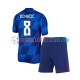 Kroatien Auswärtsausrüstung Mateo Kovacic 8 Euro 2024 Kinder Set(Trikot und Hose) S/S