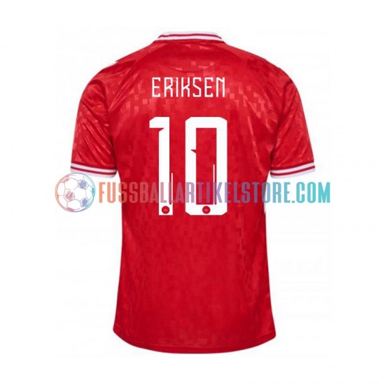 Dänemark Heimausrüstung Eriksen 10 Euro 2024 Herren Trikot S/S