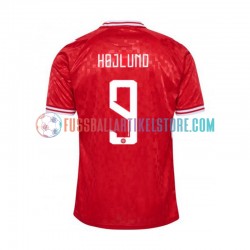 Dänemark Heimausrüstung Hojlund 9 Euro 2024 Herren Trikot S/S
