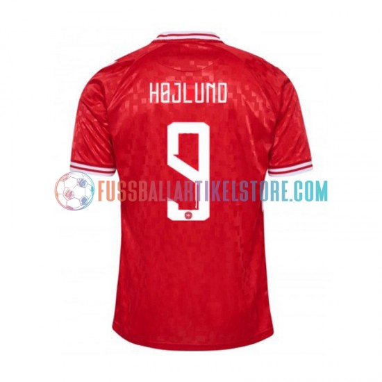 Dänemark Heimausrüstung Hojlund 9 Euro 2024 Herren Trikot S/S