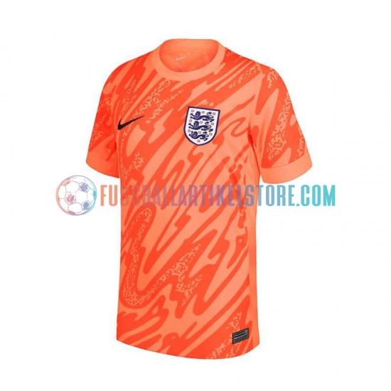 England Heimausrüstung Torwart Euro 2024 Herren Trikot Orange S/S