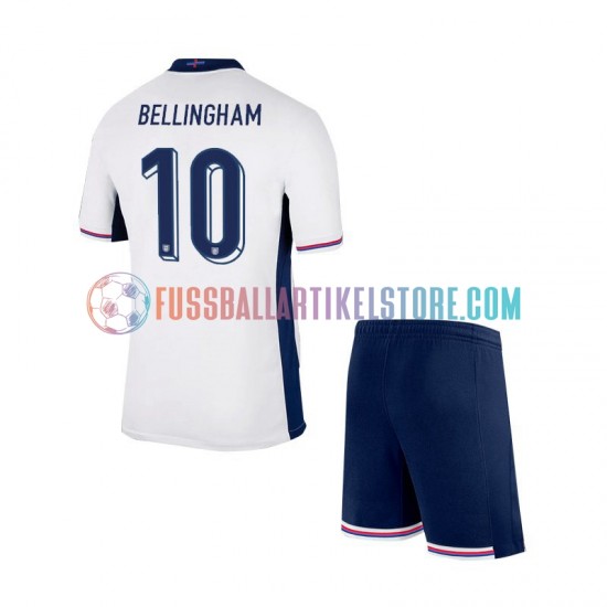 England Heimausrüstung Jude Bellingham 10 Euro 2024 Kinder Set(Trikot und Hose) S/S