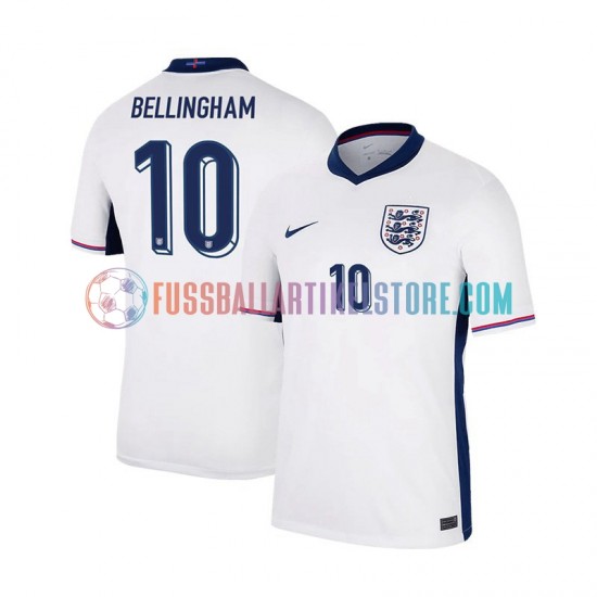 England Heimausrüstung Jude Bellingham 10 Euro 2024 Herren Trikot Weiß S/S