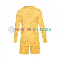Frankreich Heimausrüstung Torwart Euro 2024 Kinder Set(Trikot und Hose) Gelb L/S