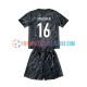 Frankreich Auswärtsausrüstung Torwart Mike Maignan 16 Euro 2024 Kinder Set(Trikot und Hose) Schwarz S/S