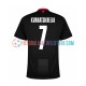 Georgien Auswärtsausrüstung Kvaratskhelia 7 Euro 2024 Herren Trikot Schwarz S/S