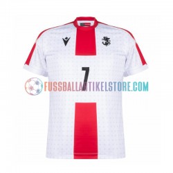 Georgien Heimausrüstung Kvaratskhelia 7 Euro 2024 Herren Trikot S/S