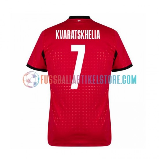 Georgien Ausweichausrüstung Kvaratskhelia 7 Euro 2024 Herren Trikot S/S