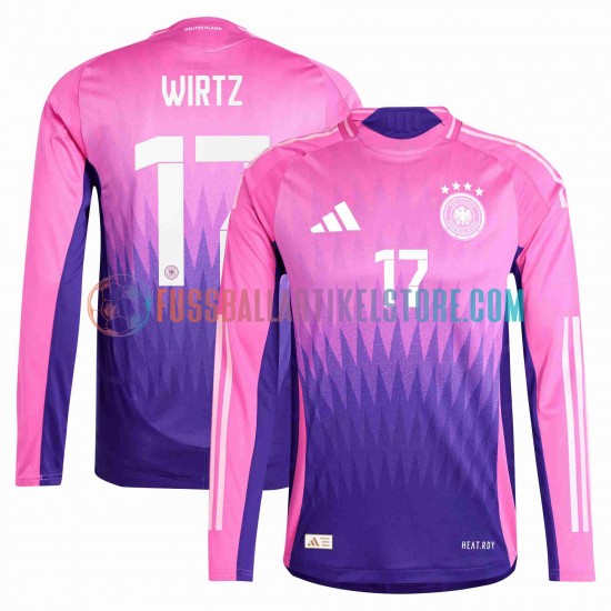 Deutschland Auswärtsausrüstung Florian Wirtz 17 Euro 2024 Herren Trikot L/S