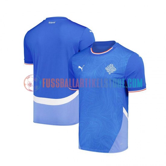 Island Heimausrüstung 2024 Herren Trikot Blau S/S