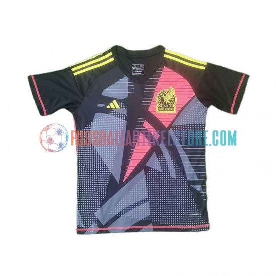 Mexiko Heimausrüstung Torwart Copa America 2024 Herren Trikot Schwarz S/S