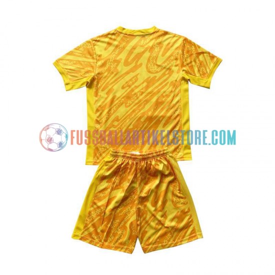 Niederlande Auswärtsausrüstung Torwart Euro 2024 Kinder Set(Trikot und Hose) S/S