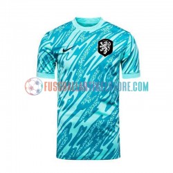 Niederlande Ausweichausrüstung Torwart Euro 2024 Herren Trikot Blau S/S