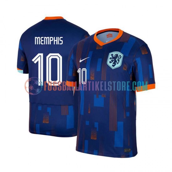 Niederlande Auswärtsausrüstung Memphis Depay 10 Euro 2024 Herren Trikot S/S