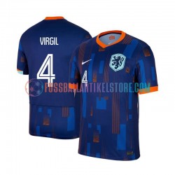 Niederlande Auswärtsausrüstung Virgil van Dijk 4 Euro 2024 Herren Trikot S/S