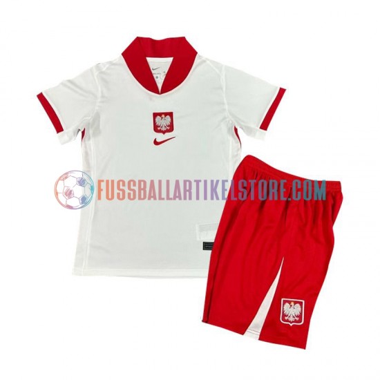 Polen Heimausrüstung Euro 2024 Kinder Set(Trikot und Hose) S/S