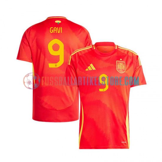 Spanien Heimausrüstung Gavi 9 Euro 2024 Herren Trikot S/S