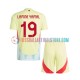 Spanien Auswärtsausrüstung Lamine Yamal 19 Euro 2024 Kinder Set(Trikot und Hose) S/S