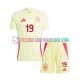 Spanien Auswärtsausrüstung Lamine Yamal 19 Euro 2024 Kinder Set(Trikot und Hose) S/S