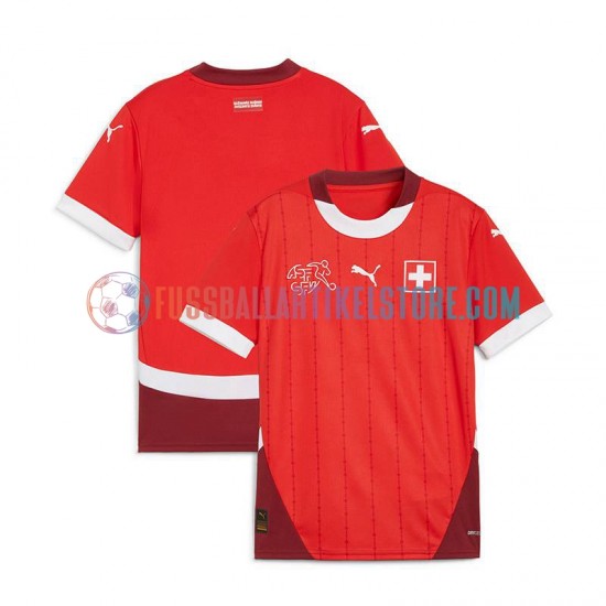 Schweiz Heimausrüstung Euro 2024 Herren Trikot Rot S/S