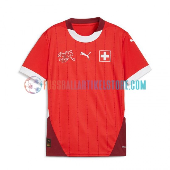 Schweiz Heimausrüstung Euro 2024 Herren Trikot Rot S/S