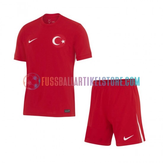 Türkei Auswärtsausrüstung Euro 2024 Kinder Set(Trikot und Hose) S/S