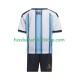 Argentinien Heimausrüstung World Cup 2026 Kinder Set(Trikot und Hose) S/S