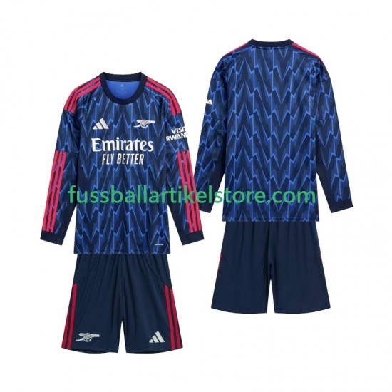 Arsenal Auswärtsausrüstung 2025-2026 Kinder Set(Trikot und Hose) L/S