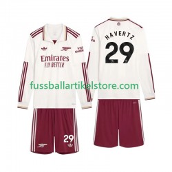 Arsenal Ausweichausrüstung Havertz 29 2025-2026 Kinder Set(Trikot und Hose) L/S