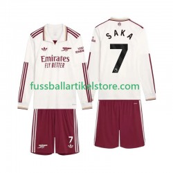 Arsenal Ausweichausrüstung Saka 7 2025-2026 Kinder Set(Trikot und Hose) L/S