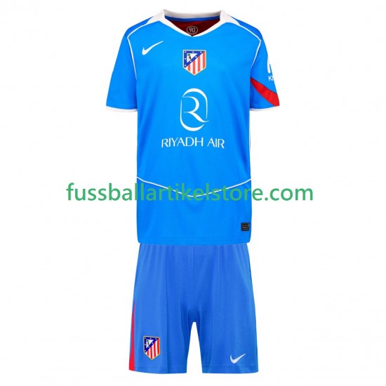 Atlético Madrid Ausweichausrüstung 2025-2026 Kinder Set(Trikot und Hose) S/S