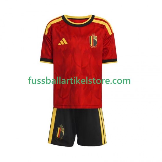 Belgien Heimausrüstung World Cup 2026 Kinder Set(Trikot und Hose) S/S