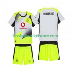 Borussia Dortmund Auswärtsausrüstung 2025-2026 Kinder Set(Trikot und Hose) S/S