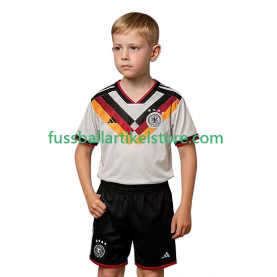 Deutschland Heimausrüstung World Cup 2026 Kinder Set(Trikot und Hose) S/S