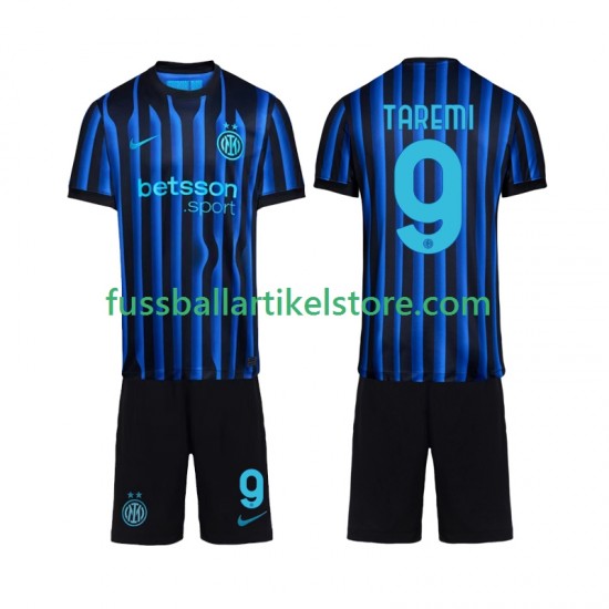 Inter Mailand Heimausrüstung Marcus Thuram 9 2025-2026 Kinder Set(Trikot und Hose) S/S