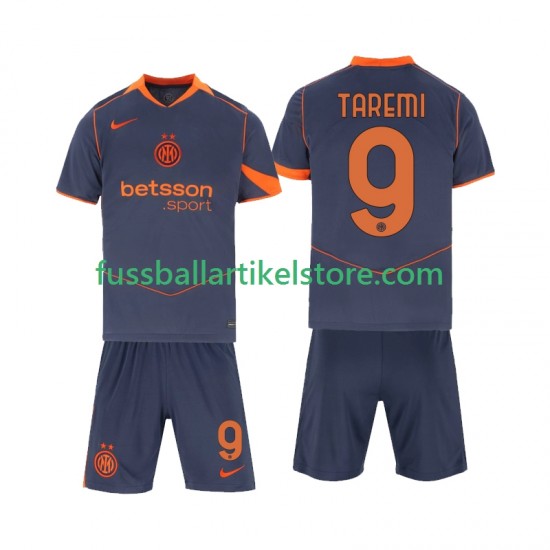 Inter Mailand Ausweichausrüstung Marcus Thuram 9 2025-2026 Kinder Set(Trikot und Hose) S/S