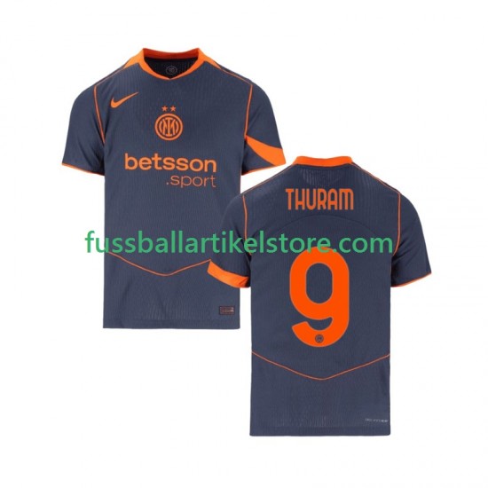 Inter Mailand Ausweichausrüstung Marcus Thuram 9 2025-2026 Herren Trikot S/S
