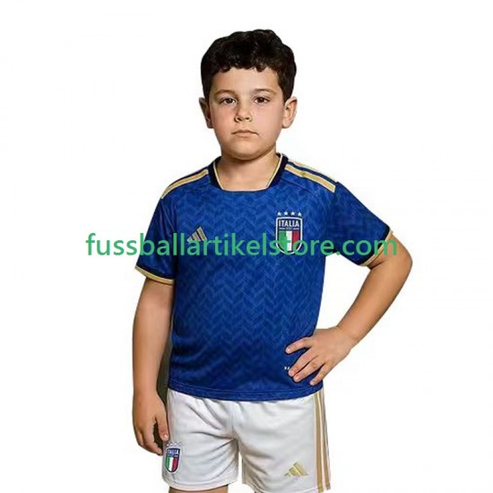 Italien Heimausrüstung World Cup 2026 Kinder Set(Trikot und Hose) S/S