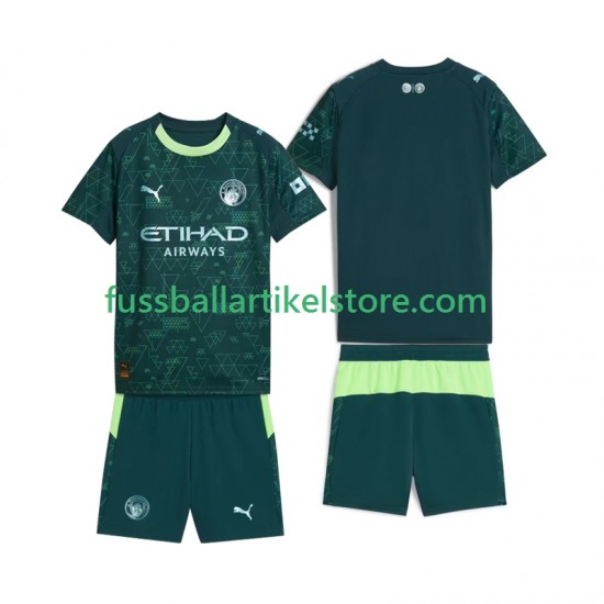 Manchester City Viertesausrüstung 2025-2026 Kinder Set(Trikot und Hose) S/S