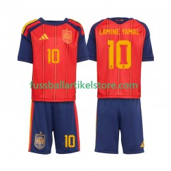 Spanien Heimausrüstung Lamine Yamal 10 World Cup 2026 Kinder Set(Trikot und Hose) S/S