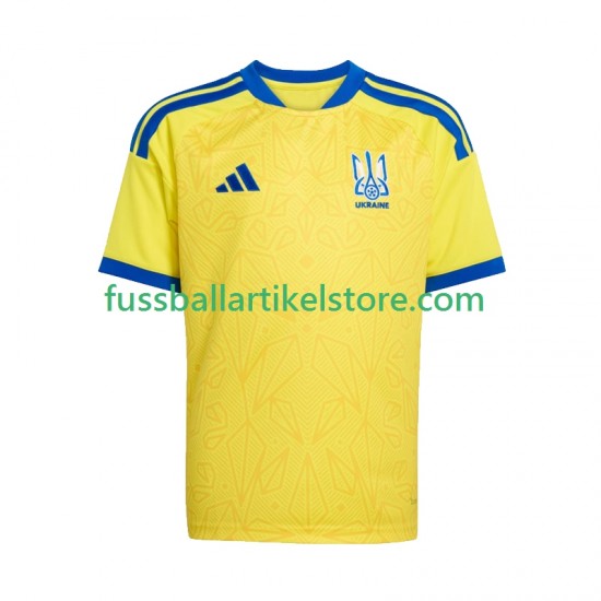Ukraine Heimausrüstung World Cup 2026 Kinder Set(Trikot und Hose) S/S