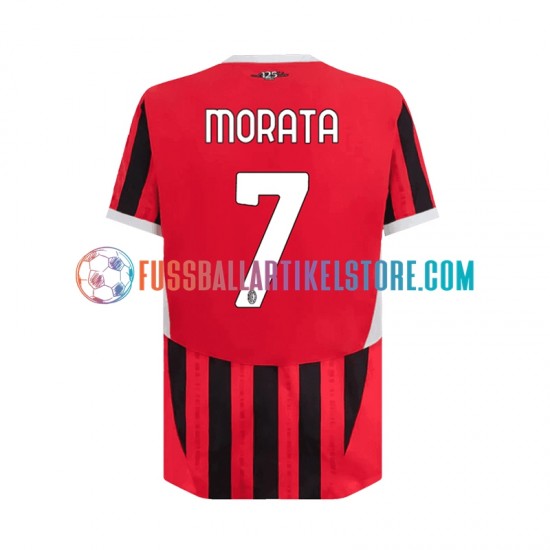 AC Mailand Heimausrüstung Alvaro Morata 7 2024-2025 Herren Trikot S/S