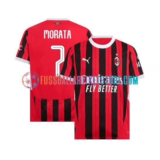 AC Mailand Heimausrüstung UCL Font MORATA 7 2024-2025 Herren Trikot S/S