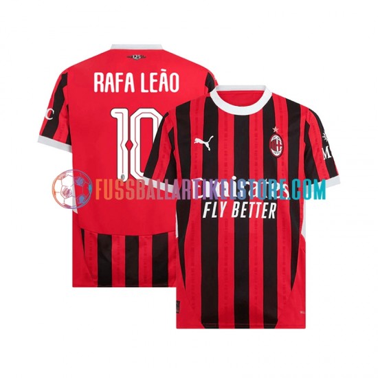 AC Mailand Heimausrüstung UCL Font RAFA LEAO 10 2024-2025 Herren Trikot S/S