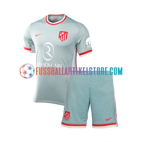 Atlético Madrid Auswärtsausrüstung 2024-2025 Kinder Set(Trikot und Hose) S/S